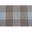 Cotton 100%, big vichy check, beige II quality