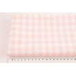 Cotton 100% salmon pink vichy check 1cm