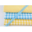 Cotton 100% double-sided vichy check 1cm, yellow