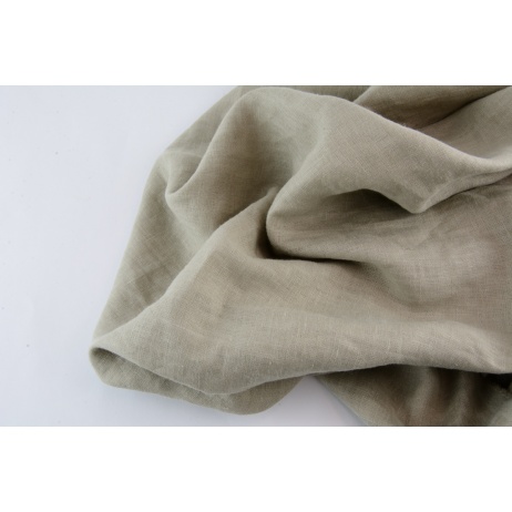 100% plain linen in a cool beige colour 155g/m2