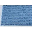 Cotton 100%, blue fabric with fringes