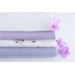 Cotton 100%, waffle fabric, plain lavender