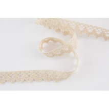 Cotton lace 15mm, light beige
