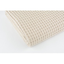 Cotton 100%, waffle fabric, beige A