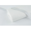 Cotton 100% mini silver dots on a white background, poplin