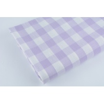 Cotton 100% double-sided lilac vichy check 18mm