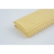 Cotton 100% double-sided yellow vichy check 5mm