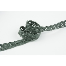 Cotton lace 15mm, gray green T