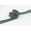 Cotton lace 15mm, gray green T