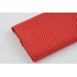 Cotton 100% mini dots on a red background, poplin