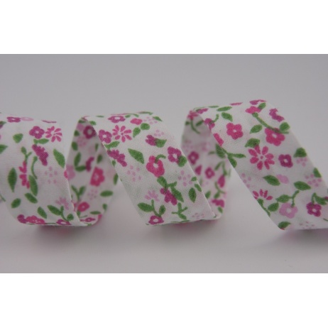 Cotton bias binding pink meadow Cotton bias binding pink meadow