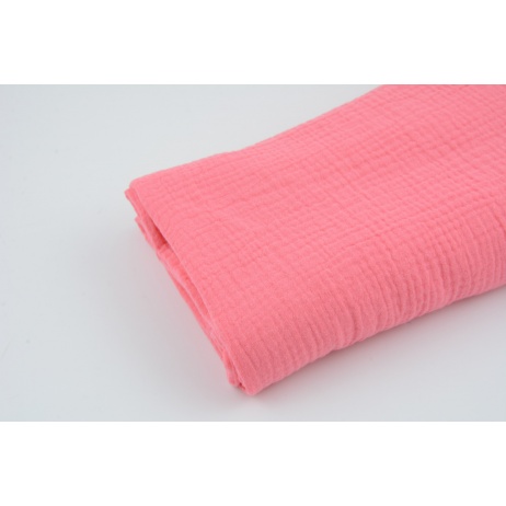 Double gauze 100% cotton, light coral