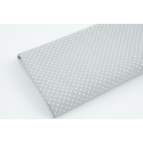 Cotton 100% mini dots on a grey background