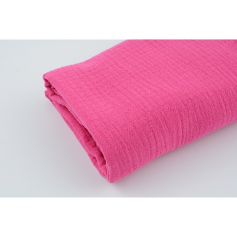 Double gauze 100% cotton plain amaranth