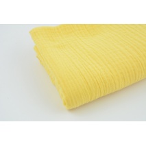 Double gauze 100% cotton plain yellow