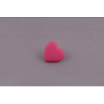 Button dark pink heart