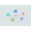 Button flower coral transparent