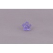 Button flower violet transparent