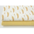 Double gauze 100% cotton plain dirty yellow