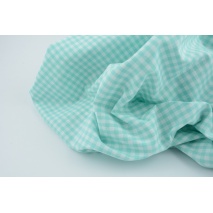 Cotton 100% double-sided mint vichy check 5mm