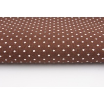 Cotton dots 1,5mm on a brown background