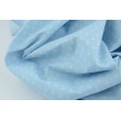 Cotton 100%, small anchors on a blue background, poplin