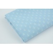 Cotton 100%, small anchors on a blue background, poplin