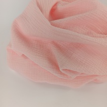 Double gauze 100% cotton plain light pink