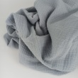 Double gauze 100% cotton plain light grey No 2