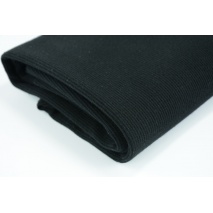 Prążek bawełniany z elastanem, czarny