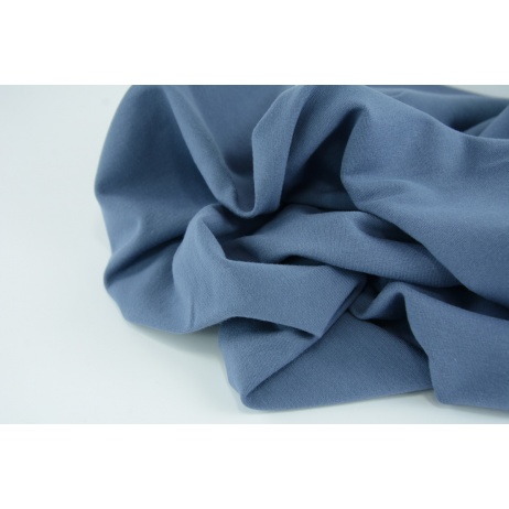 Looped knitwear plain, jeans 250g/m2