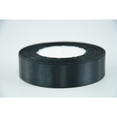 Satin ribbon 25mm x 32m, black