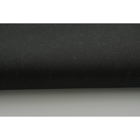 Drill, 100% cotton fabric in a plain black colour