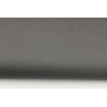 Drill, 100% cotton fabric in a plain dark gray color
