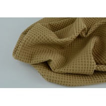 Cotton 100%, waffle fabric, caramel, 160cm