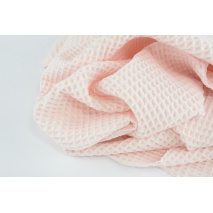 Cotton 100%, waffle fabric, light pink,160cm