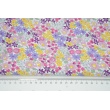 Cotton 100% purple-yellow meadow, poplin