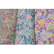 Cotton 100% purple-yellow meadow, poplin