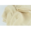 Double gauze 100% cotton, linen look, light beige