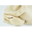 Double gauze 100% cotton, linen look, light beige