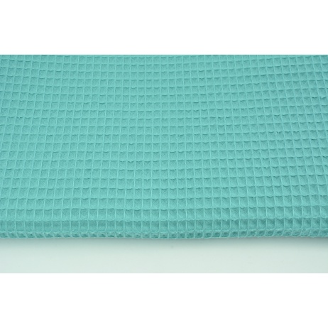 Bawełna 100%, wafel morski turkus CZ 160 cm