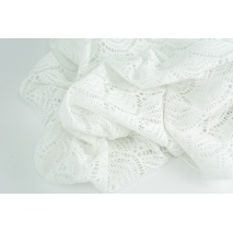 Cotton lace fabric A, white