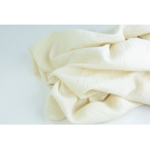 Double gauze 100% cotton, linen look, natural, 120g/m2