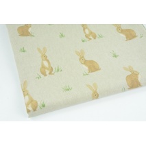 Decorative fabric, rabbits linen look