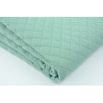 Quilted cotton double gauze / wadding / poplin sage