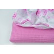 Cotton 100%, waffle lovely pink H