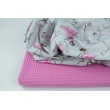 Cotton 100%, waffle lovely pink H