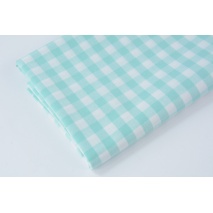 Cotton 100% double-sided vichy check 1cm, mint