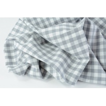 Cotton 100% double-sided vichy check 1cm, grey