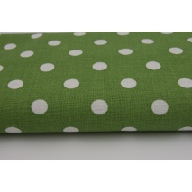 Cotton dots 9mm on a dark green background